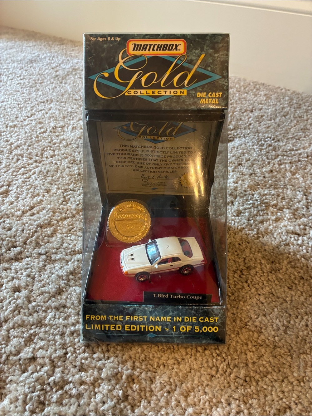 Matchbox Gold Collection Convertible T-Bird - Yellow